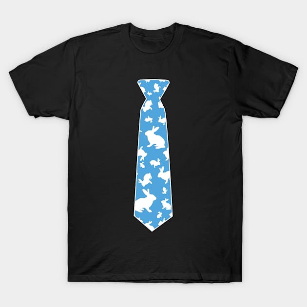 Bunny Rabbit Tie Funny Easter Pattern Men Boys T-Shirt by trendingoriginals